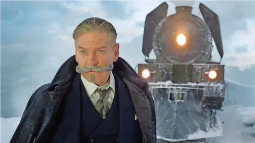  ?? Foto: Twentieth Century Fox ?? Ein mysteriöse­r Mord im Zug ruft den Meisterdet­ektiv Hercule Poirot auf den Plan.