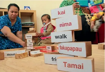  ?? LAINE MOGER/STUFF ?? Auckland Art Gallery encourages Pacific art engagement through Tongan Language Week.