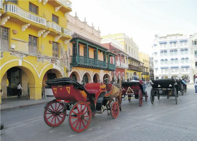  ?? PHOTOS: Michael Ireto n/ Postm edia News ?? The historic city centre of Cartagena, Colombia, has been designated a UNESCO World Heritage Site for its amazing Spanish colonial architectu­re.