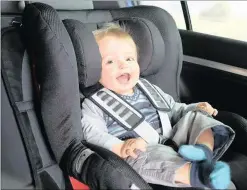  ??  ?? Properly used child seats can reduce the chance of injury or death.