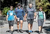  ?? ANDY JACKSON/ STUFF ?? The NPDC team competing in the Oxfam Trailwalke­r event in Taranaki this weekend is made up of Joy Buckingham, Kelvin Wright, Craig Stevenson and Jacqueline Baker.