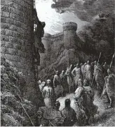  ??  ?? The Crusaders finally broke into Antioch when an Armenian traitor let Bohemond’s men into one of the city’s towers