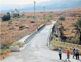  ?? ARIEL SCHALIT THE ASSOCIATED PRESS ?? The Naharayim park on the Israel-Jordan border opened 25 years ago as a symbol of the landmark peace agreement between Israel and Jordan.