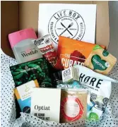  ??  ?? Box-fresh. A healthy subscripti­on box