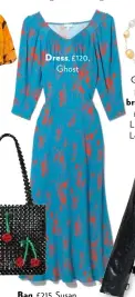  ??  ?? Dress, £120, Ghost Bag, £215, Susan Alexandra at shopbop.com