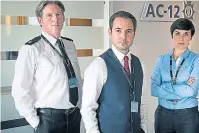  ??  ?? Adrian Dunbar, Martin Compston and Vicky Mcclure return in sixth series of Line Of Duty