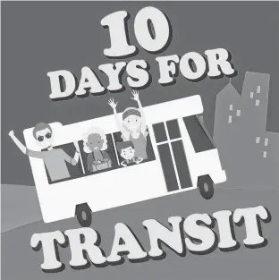  ?? CONTRIBUTE­D ?? 10 Days for Transit is a community project lobbying for accessible and inclusive public transit in P.E.I., running from Oct. 19 to 28.
