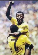  ??  ?? Pelé, con cuatro goles, fue estrella del Mundial 1970