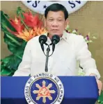  ??  ?? PH President Rodrigo Roa Duterte, host.