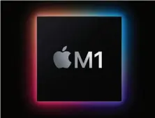  ??  ?? The Macbook Pro M1 features Apple’s M1 Arm-based SOC/CPU.