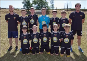  ??  ?? The Avonmore FC side who defeated Coolboy in the U-12 A1 Jako Cup final in Celtic Park.