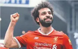  ?? LINDSEY PARNABY / AFP ?? O egípcio Salah, do Liverpool, vai enfrentar a Roma, seu ex-clube