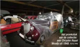  ?? FOTO PPN ?? Het pronkstuk van de collectie: een Chrysler Royal Woody uit 1948.