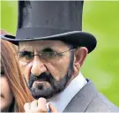  ??  ?? Shake-up: Sheikh Mohammed seems to be rethinking his racing priorities