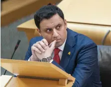  ?? ?? The Scottish Labour leader fails to mention that Scotland’s view is frequently overridden by Unionist politician­s