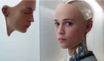  ?? THE ASSOCIATED PRESS ?? Sophia is reminiscen­t of Ava, the robot played by Alicia Vikander in Ex-Machina.