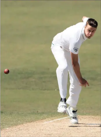  ??  ?? FULL STEAM AHEAD: Morne Morkel bowls during South Africa’s warm-up match against the England Lions in Worcester yesterday. RUGBY