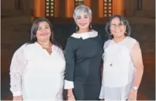  ?? CORTESÍA DE LA PRODUCCIÓN ?? Carmen Tulia Tejada , María Elena Núñez y Justina Cartagena viuda Tejada