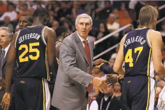  ?? Christian Petersen / Getty Images 2010 ?? Former Bulls AllStar Jerry Sloan went 1,127682 in 23 seasons as head coach of the Jazz.