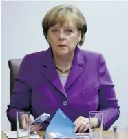  ?? YVES HERMAN/Getty Images ?? German Chancellor Angela Merkel: “Trust needs to be rebuilt. That implies trust has been severely shaken.”