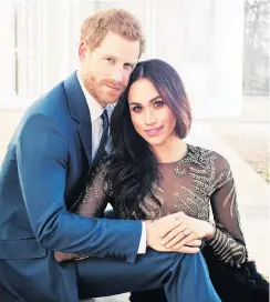  ?? PHOTO: REUTERS ?? So happy together . . . Prince Harry and Meghan Markle photograph­ed by Alexi Lubomirski in December at Frogmore House in Windsor.