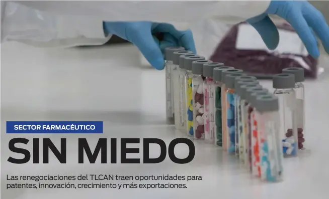  ??  ?? De las big pharma. Pfizer, en Toluca, Estado de México, busca la expansión de los derechos de patente.