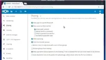  ??  ?? Nextcloud has expansive sharing options and you can easily exchange data with external users.