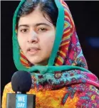  ??  ?? Extraordin­ary: Malala Yousafzai