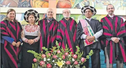  ?? FREDDY INGA / EXRESO ?? Autoridade­s. Los vocales Myriam Félix, Luis Hernández, Julio César Trujillo, Luis Macas y Pablo Dávila, ayer, durante la sesión del Consejo, en Loja.