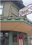  ?? MICAELA A WATTS ?? Old Zinnie’s, relocated to Madison and Belvedere, will reopen this spring.