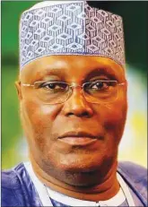  ??  ?? Atiku