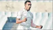  ?? PTI ?? Abhimanyu Mithun has hat-tricks in all three formats now.