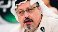  ?? AP ?? In this Dec. 15, 2014, file photo, Saudi journalist Jamal Khashoggi speaks during a press conference in Manama, Bahrain. President Donald Trump says the U.S. will not levy additional punitive measures at this time against Saudi Arabia over the killing of Jamal Khashoggi.