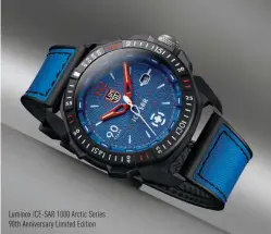  ??  ?? Luminox ICE-SAR 1000 Arctic Series 90th Anniversar­y Limited Edition