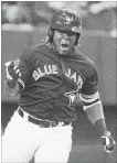  ?? PAUL CHIASSON THE CANADIAN PRESS ?? Toronto Blue Jays’ Vladimir Guerrero Jr. celebrates his walk-off home run to defeat the St. Louis Cardinals 1-0 during spring training in March in Montreal.