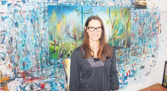  ?? Photo / David Haxton ?? Shona Moller in her art studio.