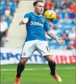 ??  ?? STRONG BOND: Lee Hodson was helped to firstteam action by Mark Warburton at Watford and now wants to repay the Rangers manager at Ibrox