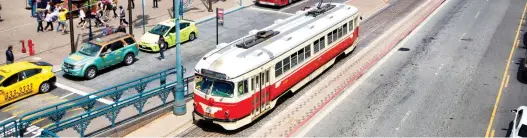  ??  ?? The San Francisco Municipal Transporta­tion Agency has more than 50 historic streetcars. While many are from the U.S., the collection includes streetcars from England, Italy and Australia.