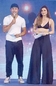  ??  ?? Sexy standards: Century Tuna’s Ultimate Superbods Derek Ramsay (left) and Anne Curtis (right)