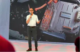  ?? ?? Arriba, Ricardo Flammini, VP de Marketing, Ventas y Posventa para América del Sur, que compartió el desembarco de la tecnología e-power en 2023. Abajo, Lucian Gheorghe, Senior Innovation Researcher en Nissan Research Center Americas.