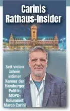  ?? ?? Seit vielen Jahren intimer Kenner der Hamburger Politik: MOPOKolumn­ist Marco Carini