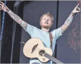  ?? Frank Vincent ?? Ed Sheeran, en un concierto en el Estadi Olímpic.