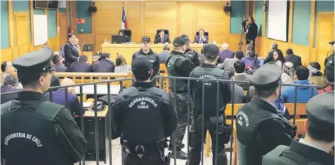  ??  ?? ► Audiencia del juicio Luchsinger que se desarrolla en Temuco.