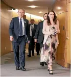  ?? ROBERT KITCHIN/STUFF ?? Prime Minister Jacinda Ardern and minister Chris Hipkins hold the final post-cabinet press conference for 2020 in the Beehive Theatrette.