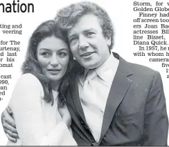  ??  ?? GLAMOUR: Finney’s 1970 wedding to Anouk Aimee