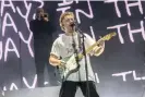  ?? ?? Sam Fender performing at Leeds festival. Photograph: Ant Longstaff/Shuttersto­ck