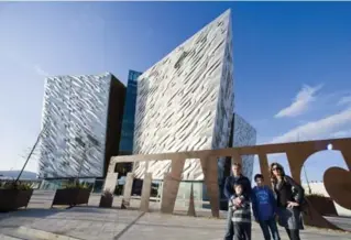  ?? BRIAN MORRISON ?? Titanic Belfast, a museum that celebrates the ship forged in the city, has swiftly emerged as one of Belfast and the U.K.’s foremost tourist attraction­s.