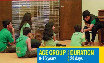  ??  ?? AGE GROUP
8- 15 years
DURATION
20 days