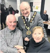  ??  ?? ●●The mayor, Councillor Billy Sheerin, attended Rochdale’s Carers’ Rights Day