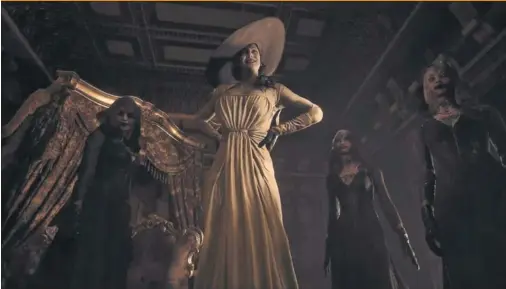  ??  ?? Lady Dimitrescu, la vampira gigante del Resident Evil 8 Village, se ha convertido en poco tiempo en uno de los grandes iconos de la saga.